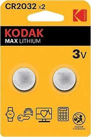 KODAK MAX LİTHIUM BUTTON CELL CR2032X2 3V ürün görseli 1
