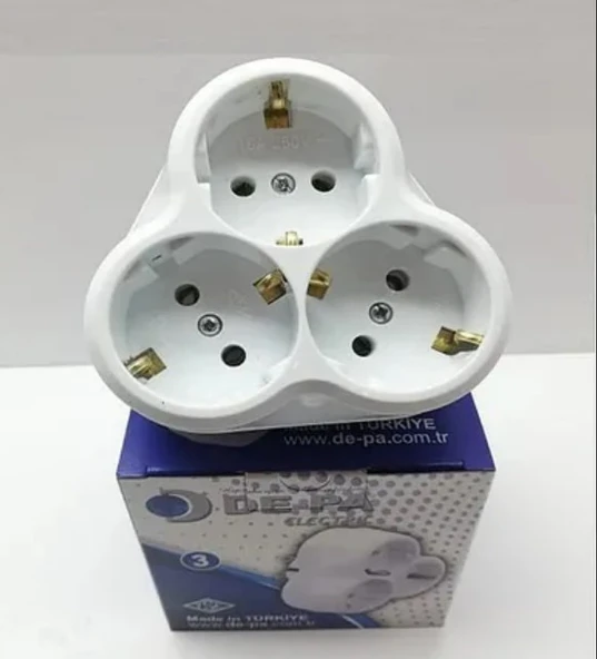 Depa 3 lü Golyat Fiş Priz ürün görseli