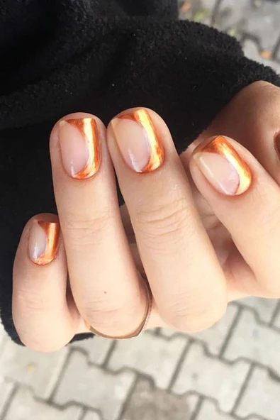 Mara Yeni Mirror Effect Nail Polish 15 ml - Bakır - 4