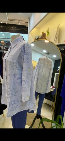 invee gomlek 7155 MAVİ - Resim 7