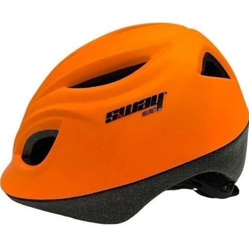 Sway N20 3-9 Yaş Çocuk Bisiklet Kaskı Paten Kaykay Kaskı Çocuk Koruyucu Kask Turuncu Renk - Resim 2