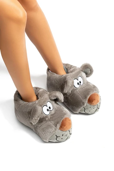 TWIGY TW FİBERT GRİ ERKEK HAYVANLI PANDUF 40/45 - Resim 3