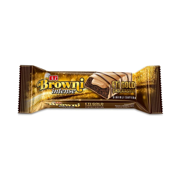 Eti Browni Intense Gold Çikolata Krema Dolgulu Kek 48 Gr x 16 Adet - 2