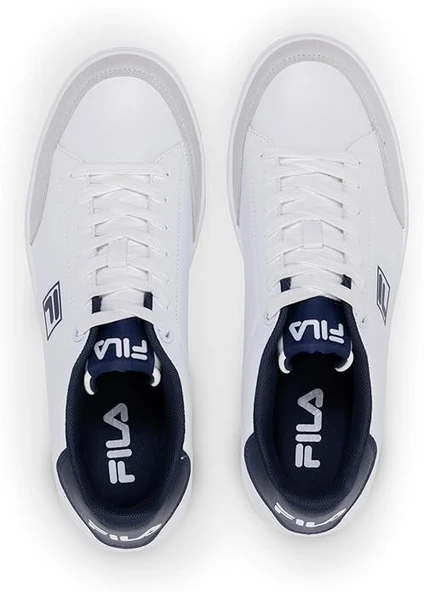Fila Courtbay Erkek Sneaker Spor Ayakkabı Lacivert-Beyaz FFM0365 - Resim 6