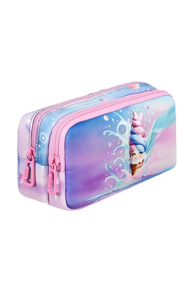 Lisanslı Dondurma Desenli İlkokul Sırt Çantası,Beslenme Çantası Ve Kalemlik - Resim 6