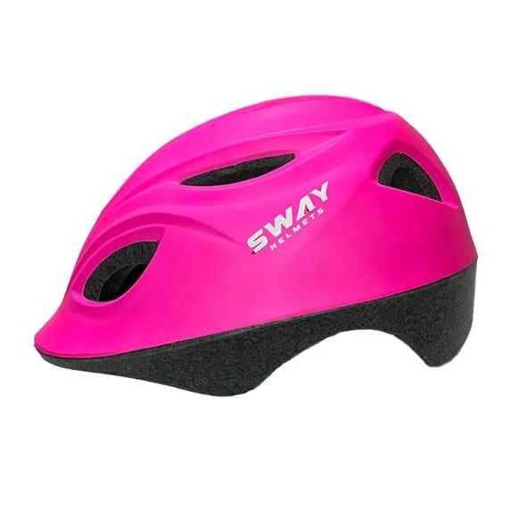 Sway N20 3-9 Yaş Çocuk Bisiklet Kaskı Paten Kaykay Kaskı Çocuk Koruyucu Kask Pembe Renk ürün görseli 1