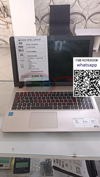 Asus X540S İntel Celeron 2GB RAM 120 GB SSD 2. el Notebook - 1
