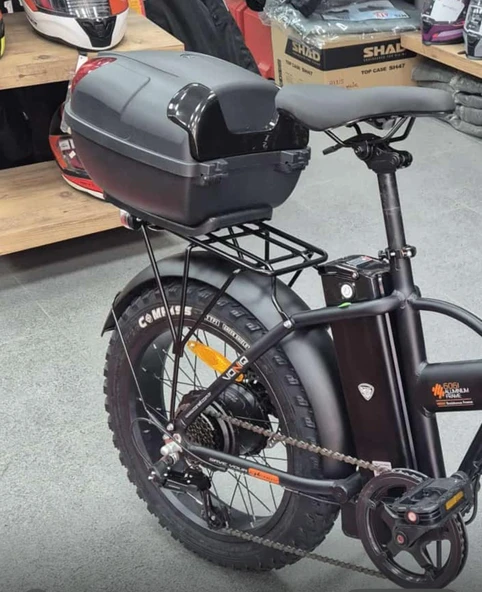 Elektrikli Bisiklet -Fat Bike E-bike arka çanta Kilitli Siyah Kilitli e-bike port çanta 19 litre - 8