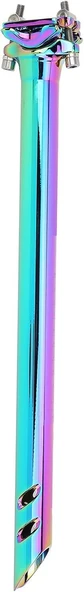 XBYC 676 Düz 27.2mm X 350mm Sele Borusu Bisiklet Koltuk Borusu Alüminyum Rainbow - 4