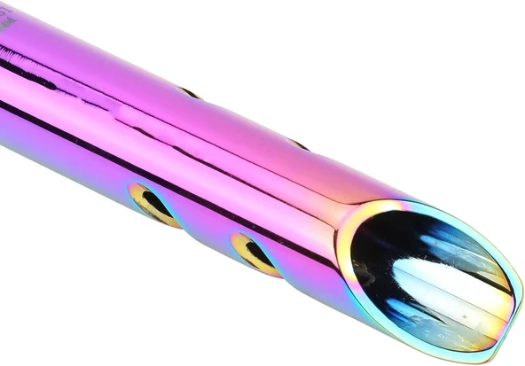 XBYC 676 Düz 27.2mm X 350mm Sele Borusu Bisiklet Koltuk Borusu Alüminyum Rainbow - 9