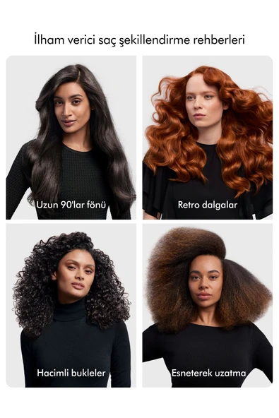 Airwrap i.d.™ saç şekillendirme ve kurutma seti - Kıvırcık+Bukleli (Vinca mavisi/Topaz) - 7