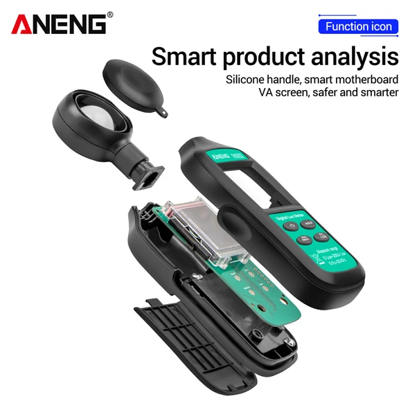 Gn201 Lux Metre Lüx Metre Aneng Dijital Işık Ölçer 200K Fotometre Uv Metre Radyometre - 4