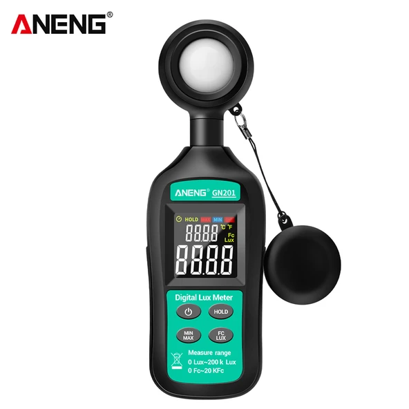 Gn201 Lux Metre Lüx Metre Aneng Dijital Işık Ölçer 200K Fotometre Uv Metre Radyometre - 1