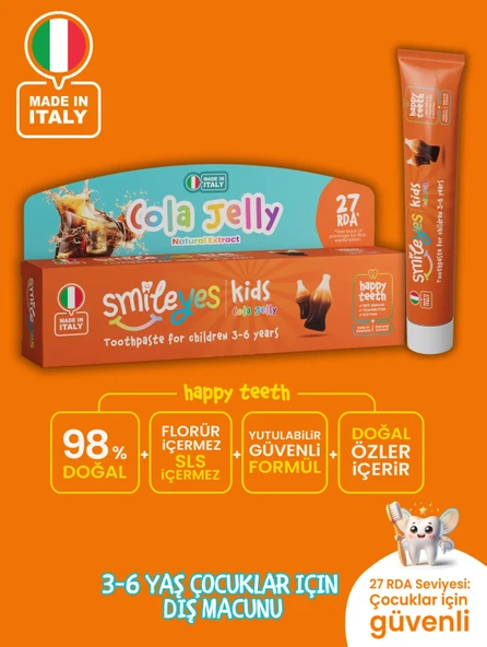 Smileyes Kids Diş Macunu 3-6 Yaş 50 ml Cola Jelly - 4
