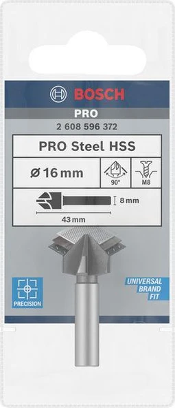Bosch PRO 16 mm HSS Havşa Matkap Ucu, M8 - 2