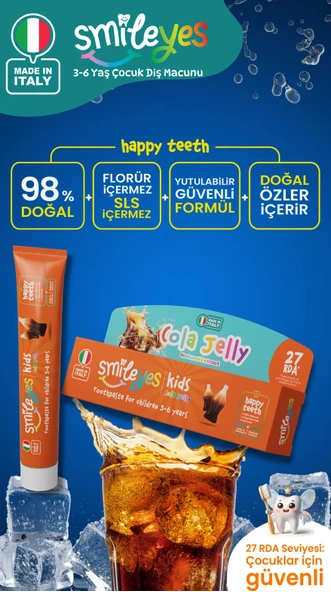 Smileyes Kids Diş Macunu 3-6 Yaş 50 ml Cola Jelly - 2