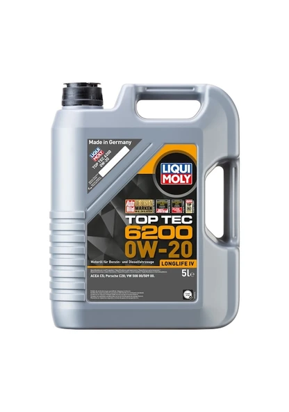 Liqui Moly Top Tec 6200 0W-20 Motor Yağı 5 L (20789)