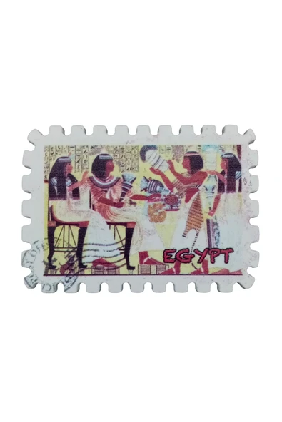 Mısır Temalı Pul Magnet - Resim 3