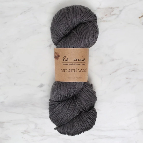 La Mia Natural Wool Antrasit El Örgü İpi - L900 - 34397 ürün görseli 1