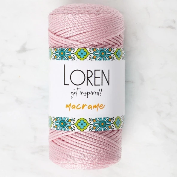 Loren Macrame Toz Pembe El Örgü İpi - RM 072 - 34343 ürün görseli 1