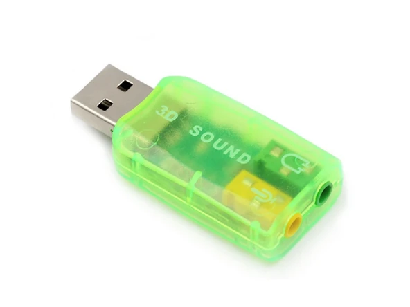 5.1 USB Stereo Ses Adaptörü , Harici Ses Kartı, PC ve Dizüstü Bilgisayar için 3D USB Ses Adaptörü, ürün görseli