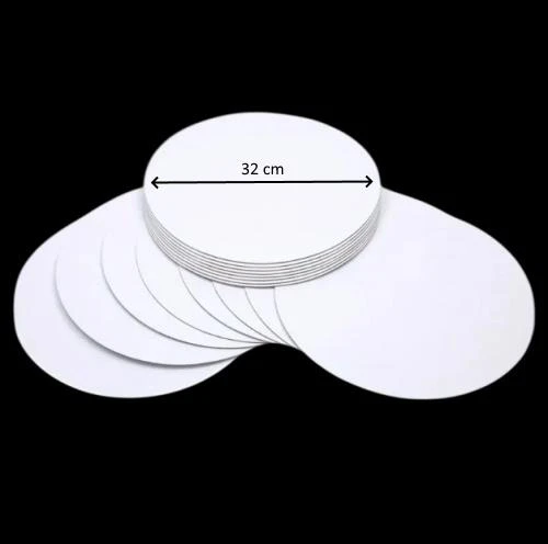 Turta Mendili / Pasta Altlığı Beyaz Yuvarlak 32 cm 10 adet - 1