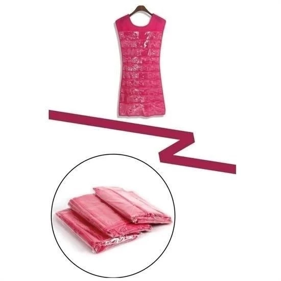 BUFFER® Elbise Şeklinde Takı Düzenleyici İki Taraflı Mücevherler Ve Takılar İçin Takı Organizer - 8