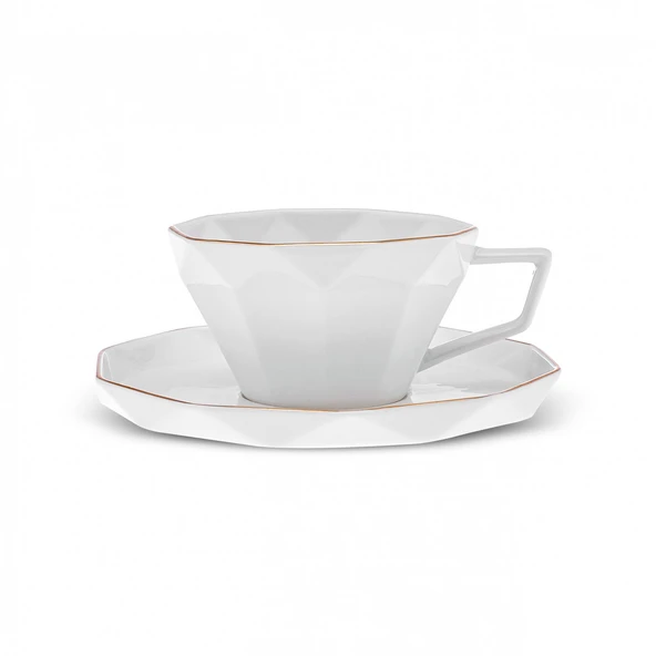 Karaca Stream Bone Elmas 34 Parça 6 Kişilik Kahvaltı Takımı Gold - Resim 3