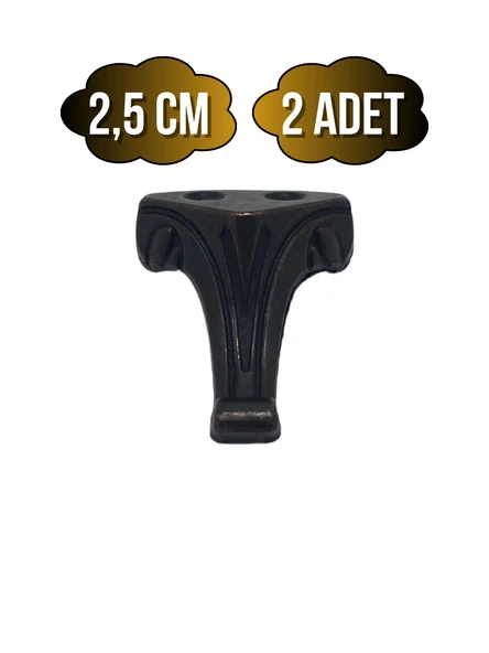 Moda Metal Ayak Çeyiz ve Hediye Kutusu Mobilya Ayağı(BRONZ) Bronz 2.5cm 2.5cm - 2 ADET ürün görseli