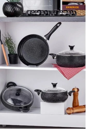 TENCERE SETİ GRANİT MASTERCOOK TOMBİK 7 PRÇ ürün görseli 1