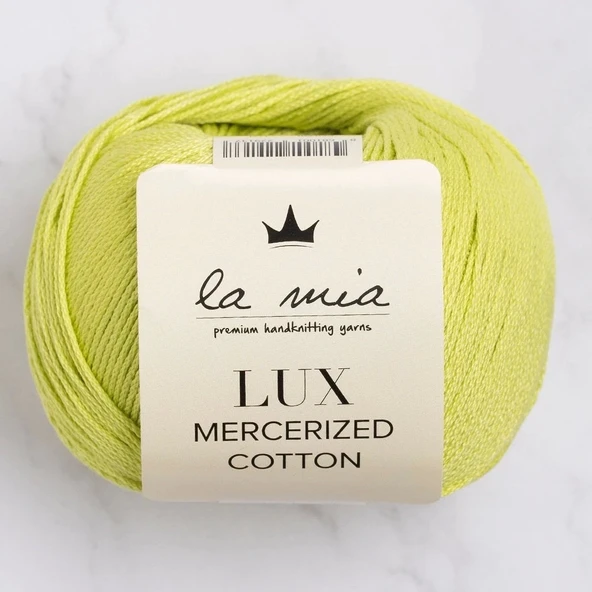 La Mia Lux Mercerized Cotton Fıstık Yeşili El Örgü İpi - 150 - 33751 ürün görseli 1