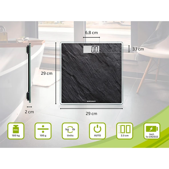 Leifheit Style Sense Compact Dijital Baskül Kişisel Terazi Lfh63881 - Resim 3