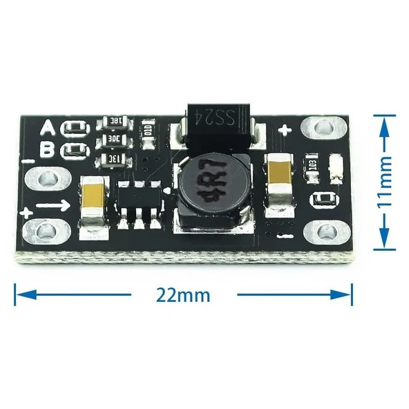 3.7V ila 12V Mini DC-DC Boost Modül 5V/8V/9V/12V Output Lityum Pil Boost - Resim 3