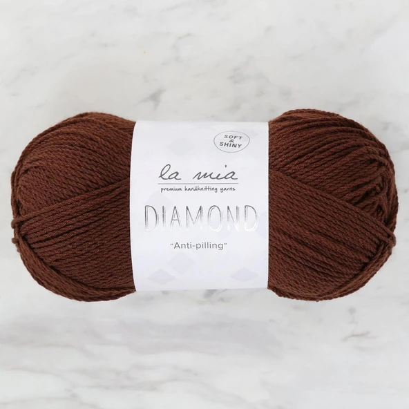 La Mia Diamond Koyu Kahverengi El Örgü İpi - L158 - 33732 ürün görseli 1