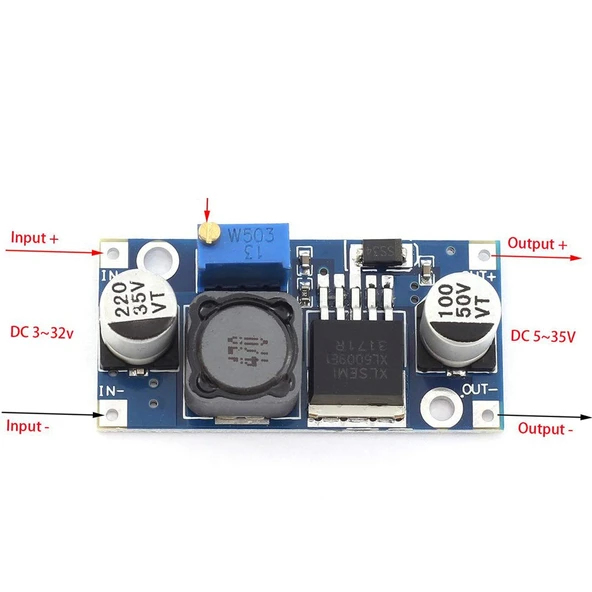 XL6009 DC-DC Boost Güç Modülü Ayarlanabilir Çıkış Super LM2577 4A Akım - 4
