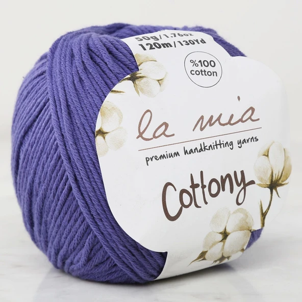 La Mia Cottony Mor Bebek El Örgü İpi - P27 - 33659 ürün görseli 1