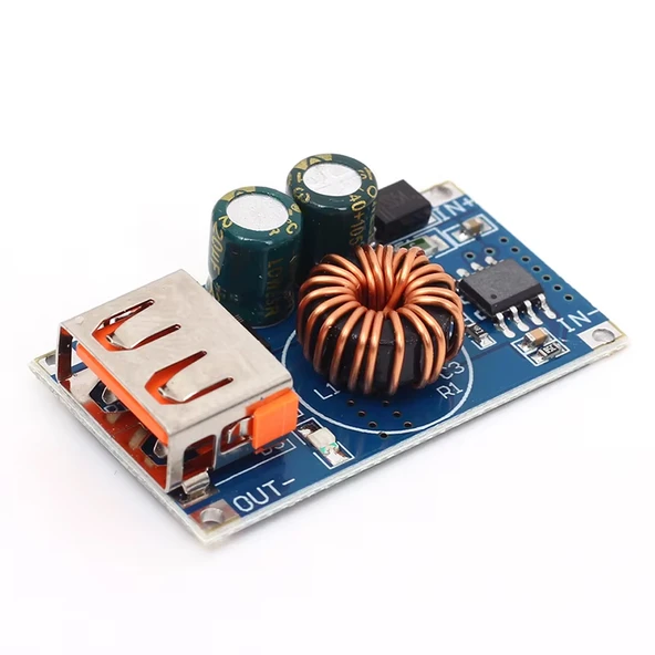 USB DC Step-Down Modül 12V24V to QC3.0 Mobil Telefon Hızlı Şarj Modülü QCMINI