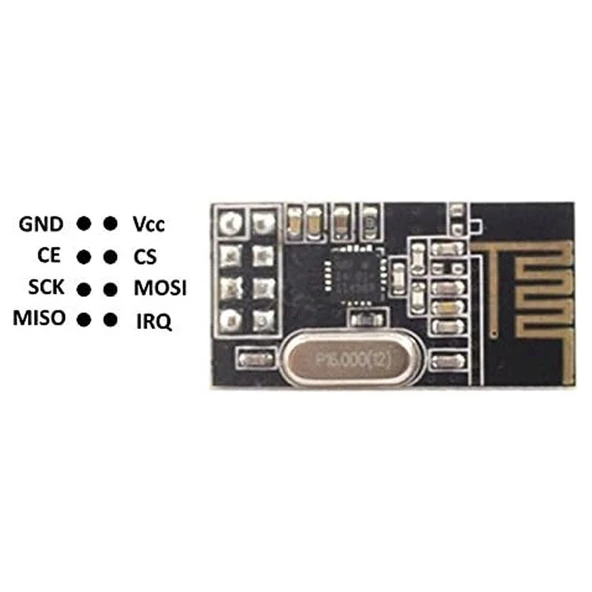 NRF24L01+ Kablosuz Alıcı Verici Modül Power Enhanced Version SI24R1 2.4G İletişim - 5