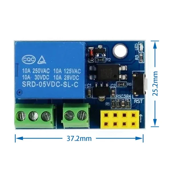 ESP8266 ESP-01S Röle Modülü WiFi Plus ESP-01S - Resim 4