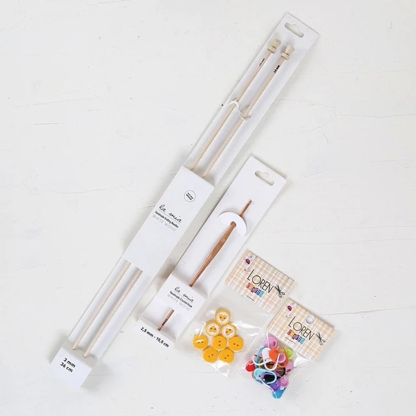 La Mia Mercerized Cotton Kehribar Seti - 5