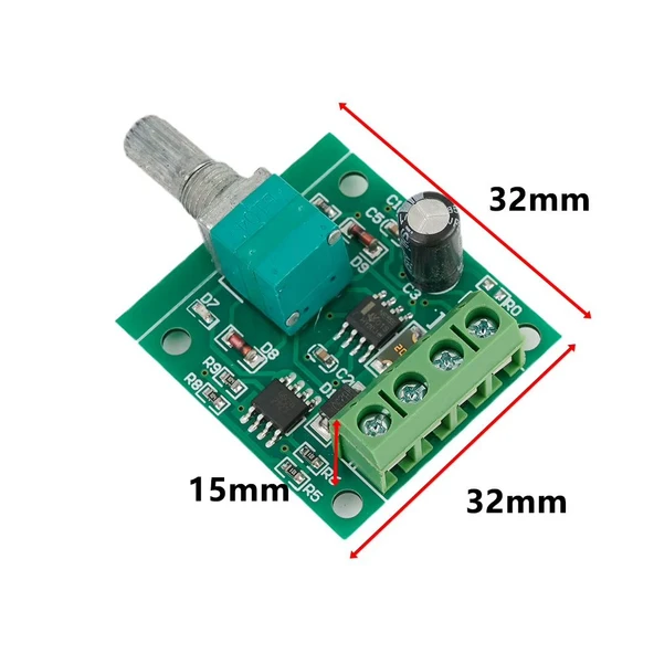 PWM DC Motor Hız Ayarlayıcı 1.8V 3V 5V 6V 12V Hız Regülator Düğmesi 2A 1803bk - Resim 3