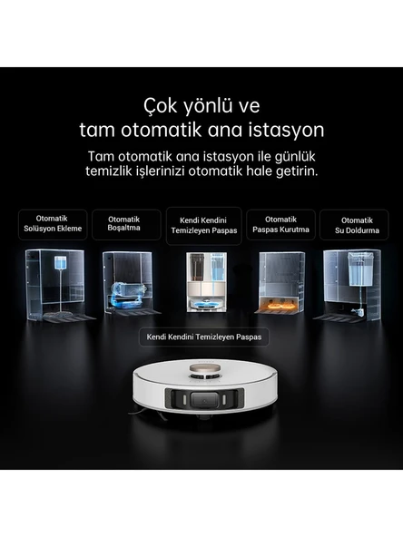 Dreame L20 Ultra Beyaz Çöp İstasyonlu Akıllı Robot Süpürge - Resim 3