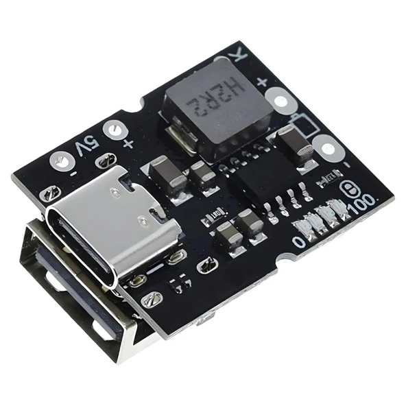Type-C 5V 2A Güç Modülü Şarj ve Deşarj Entegre Modül 4.2/4.35V Lithium Battery Uyumlu ürün görseli