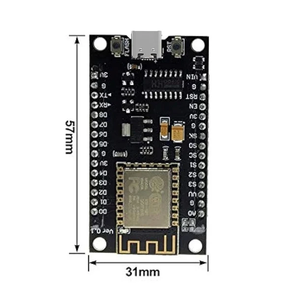 ESP8266 CH340 NodeMcu Lua WIFI V3 USB-C Geliştirme Kartı - Resim 4