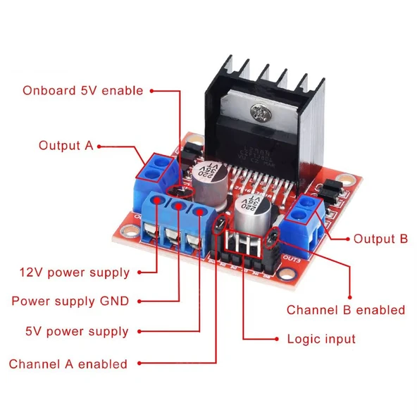 L298N Motor Sürücü Kartı - 3
