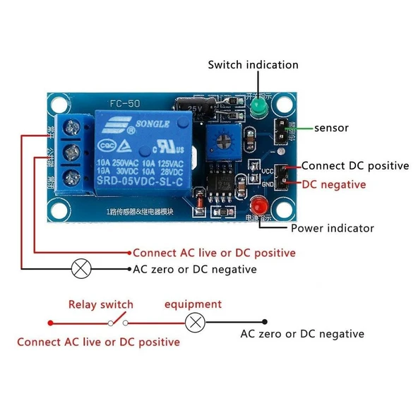 5V Toprak Nem Sensör Rölesi Ayarlı Nem Otomatil Sulama Ayar Kartı - 6
