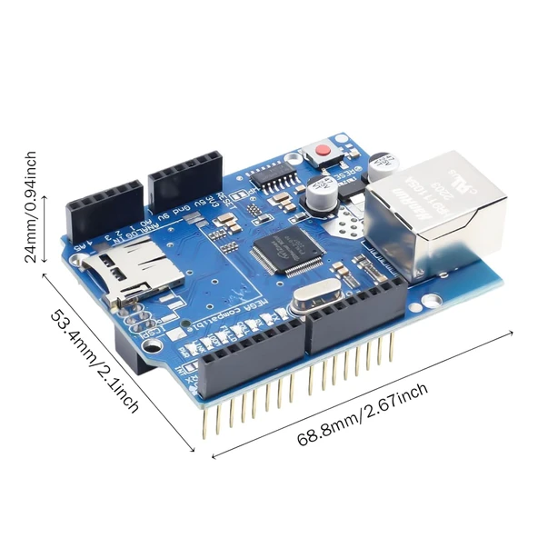 Ethernet W5100 Shield Klon - 4