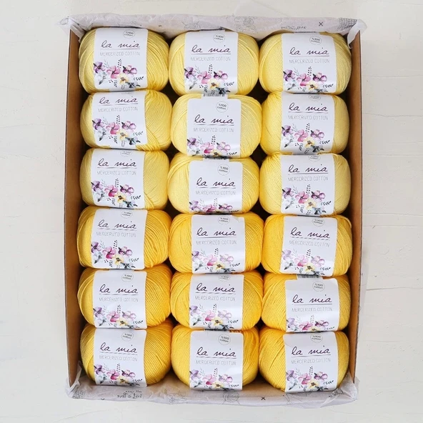 La Mia Mercerized Cotton Kehribar Seti - 3