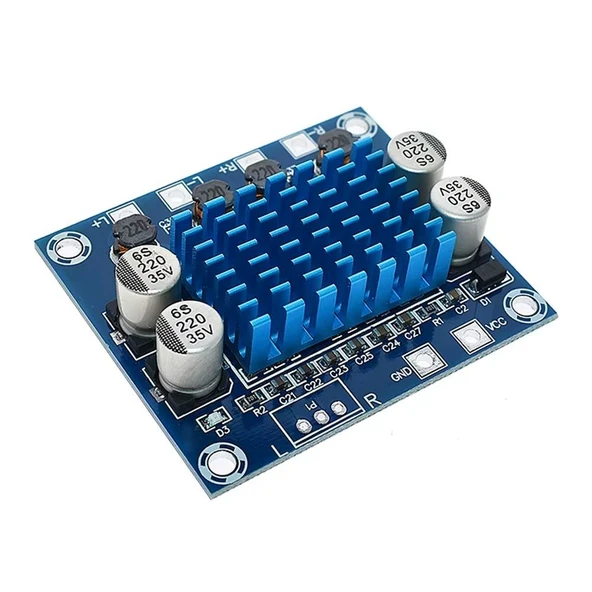 XH-A232 HD Dijital Audio Ses Güç Amplifikatörü Arttırıcı Modül 12V24V Ses Genişletme Kartı Dual Kanal 30W - 1
