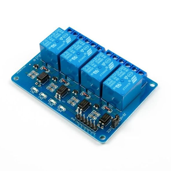 4 Yönlü Röle Optocoupler Gösterge Işıklı Output 12V - Resim 5